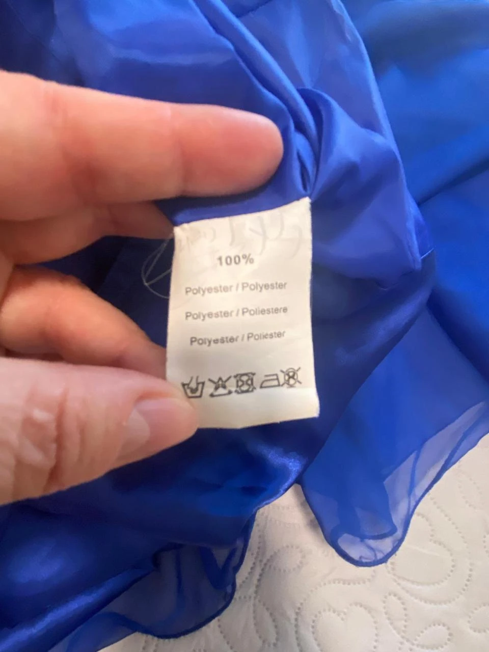 Vestido de festa romântico azul royal, corte "Hi-Lo" com pedrarias. – photo 17